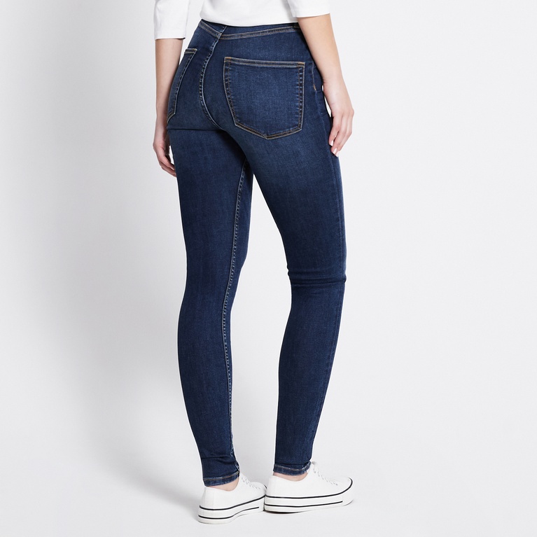 High waist skinny jeans "Snake"